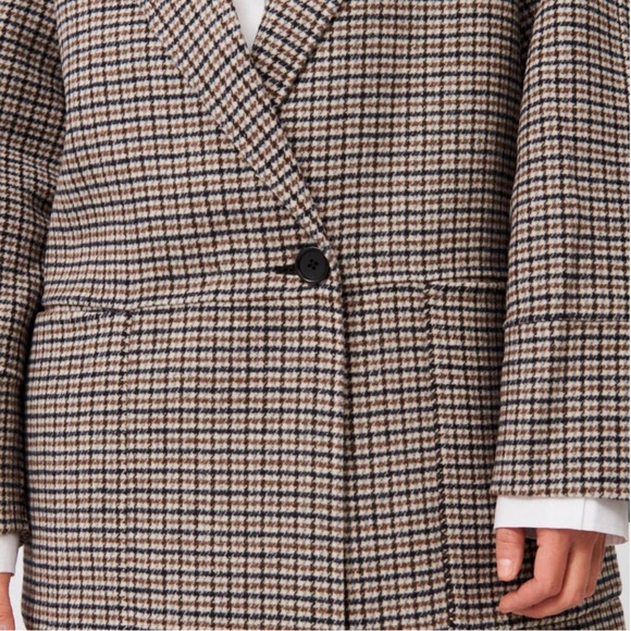 Vita Oversized Checked Wool Coat - Picture 12 of 12